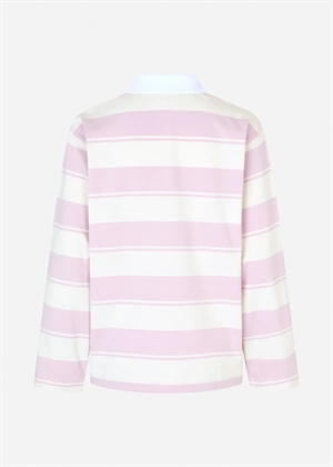 Jeanne polo bluse Lilac Polo Stripes Baum Und Pferdgarten 